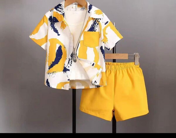 Ensemble été garçon coloré