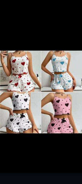 Pyjama Femme Motif Cœur