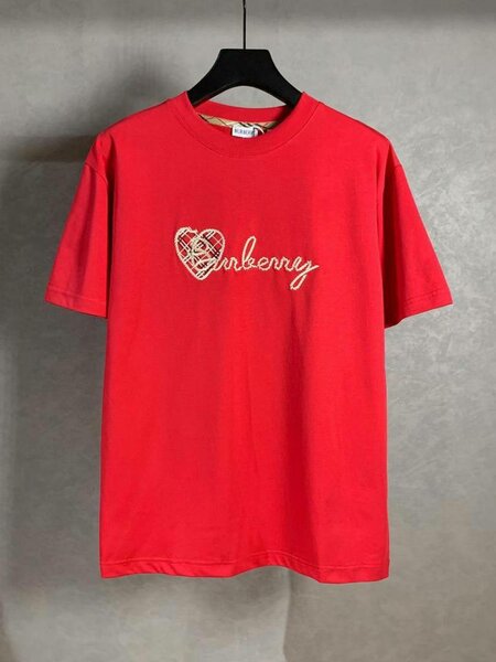 T-shirt rouge Burberry homme