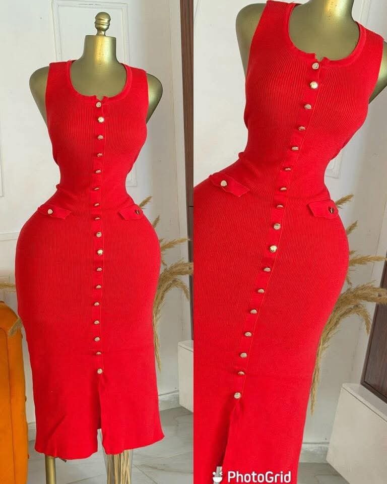 Robe élégante en tricot