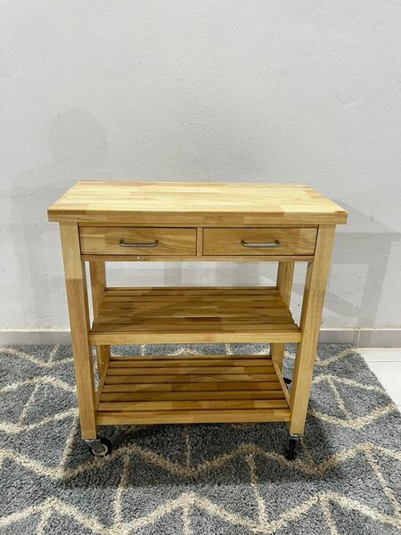 Chariot de cuisine en bois