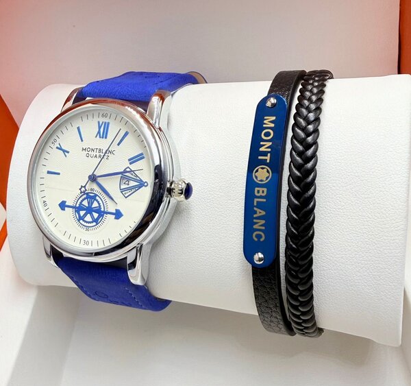 Montblanc Montre Homme Bracelet Cuir