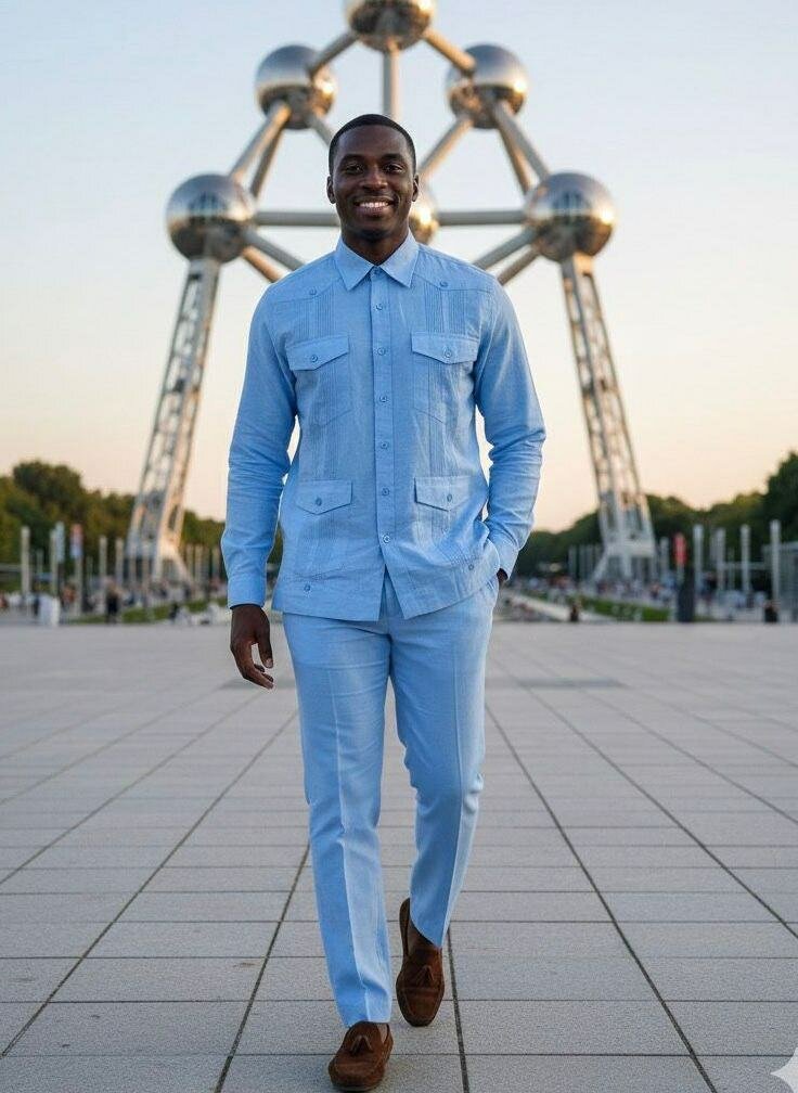 Costume homme en lin élégant