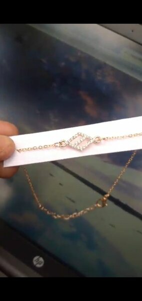 Bracelet en or avec cristal