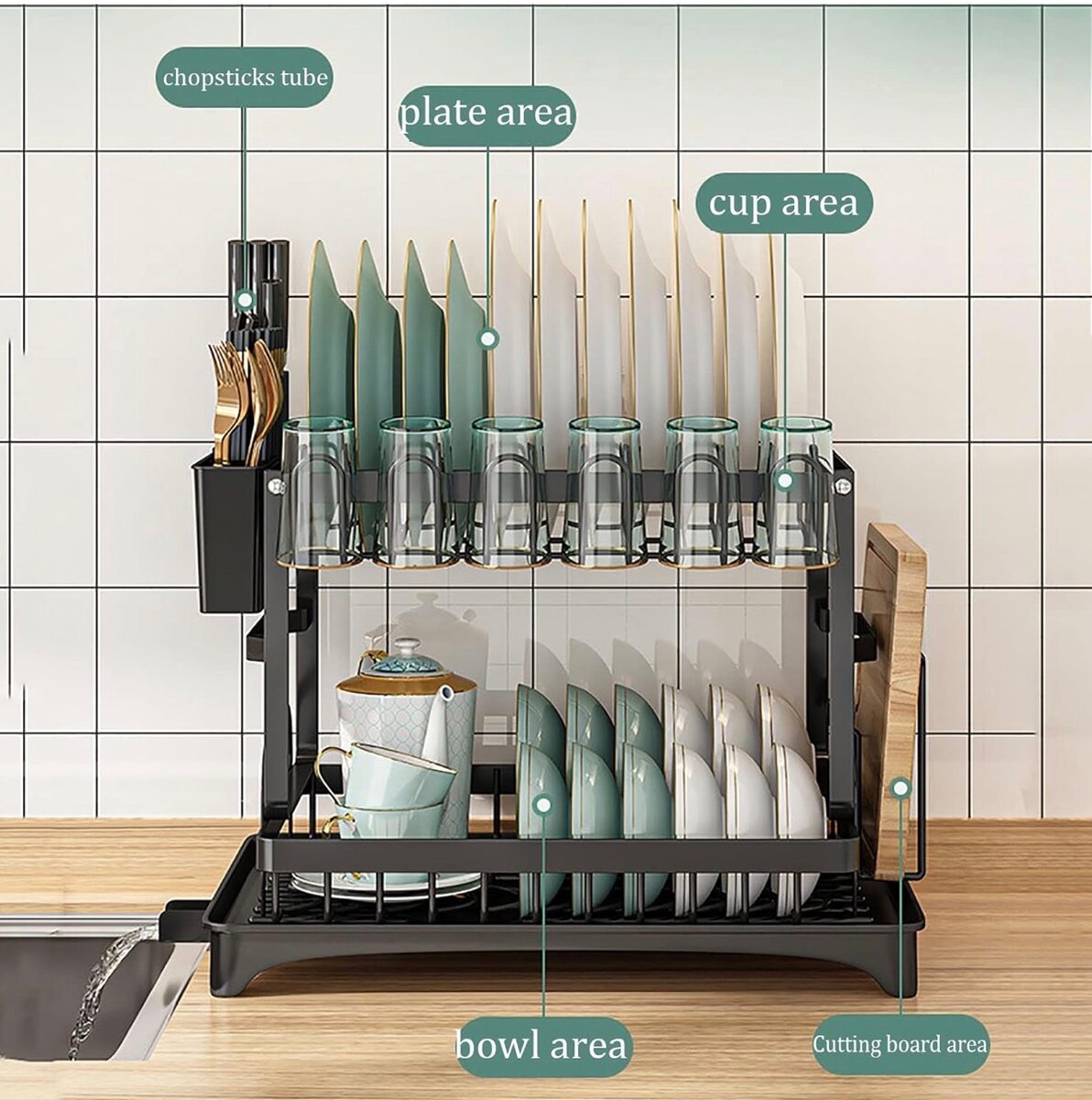 Égouttoir à vaisselle en acier