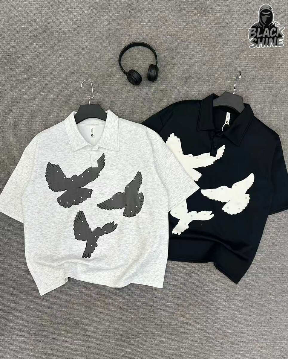 Polo oversize style américain