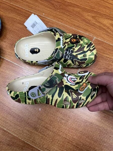Crocs Bape camouflage vert