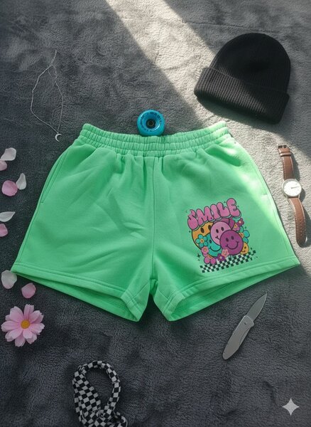 Shorts verts "Smile"