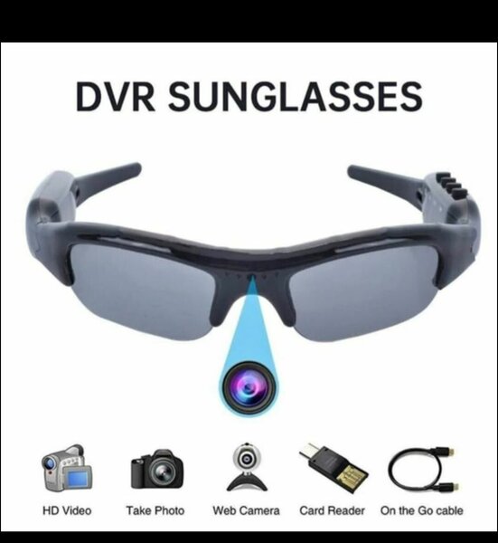 DVR Lunettes de Soleil avec Caméra HD