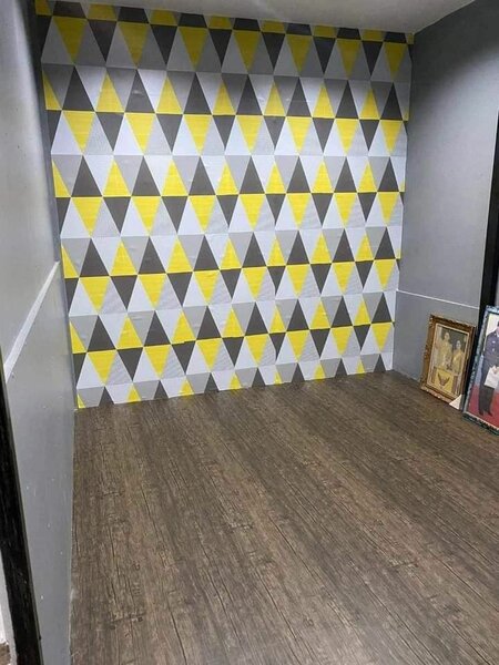 Papier peint géométrique moderne