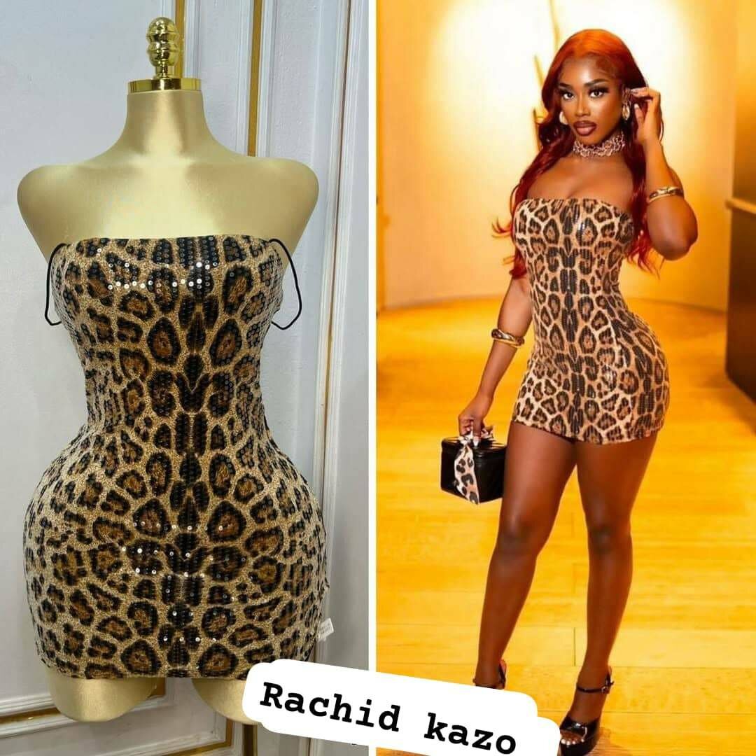 Robe léopard sexy femme