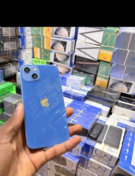 Smartphone bleu élégant