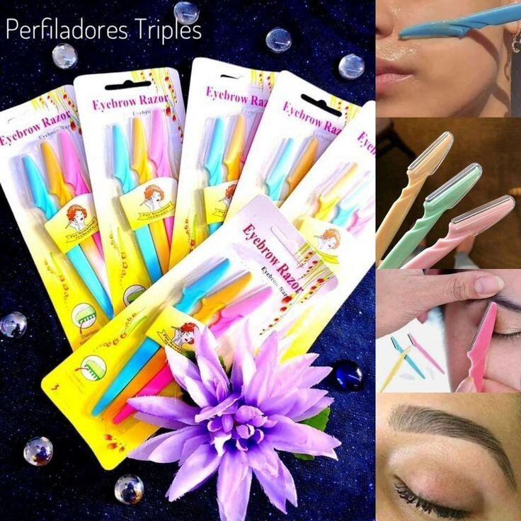 Rasoirs Sourcils Trio Couleurs