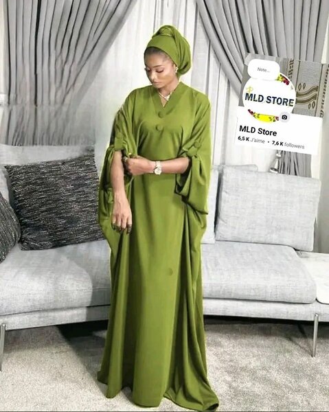 Robe élégante verte