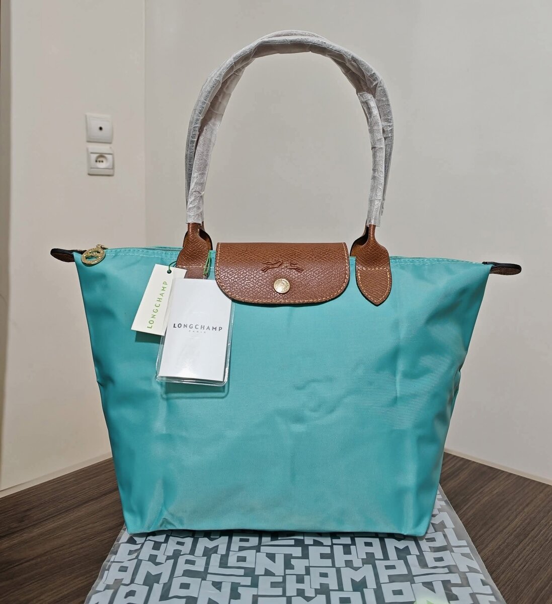 Sac Longchamp en toile et cuir