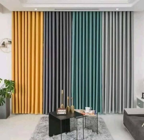 Rideaux colorés occultants modernes