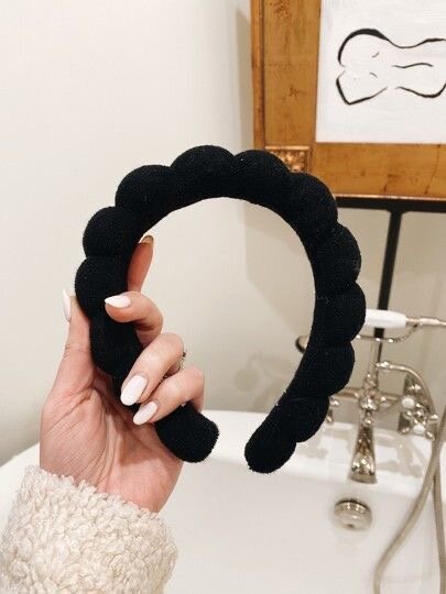 Serre-tête velours noir