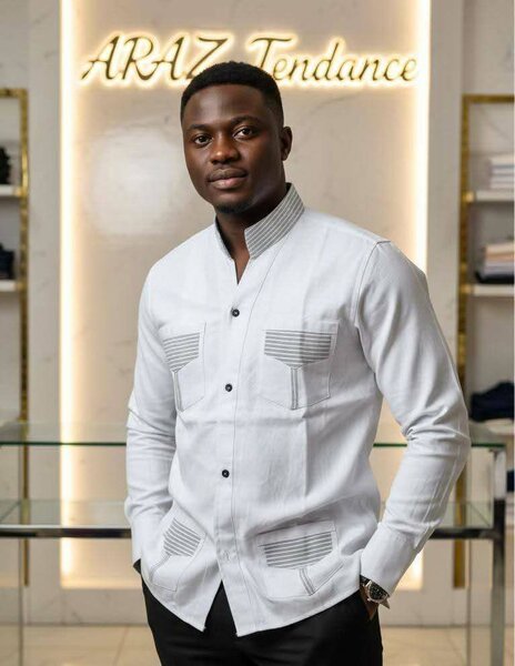 Chemise homme à col Mao