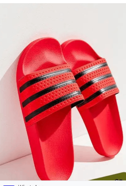 Sandales Adilette rouges pour homme