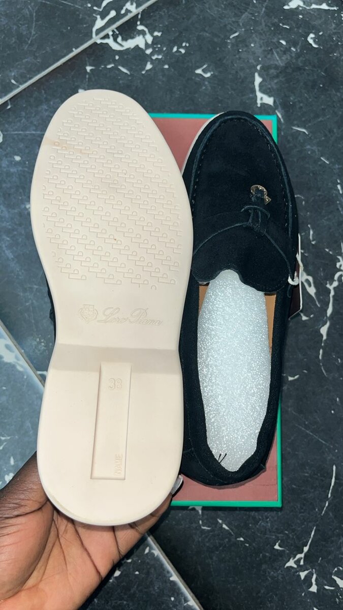 Chaussures mocassins en velours noir