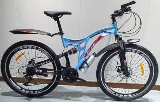 Vélo de montagne bleu pour adultes