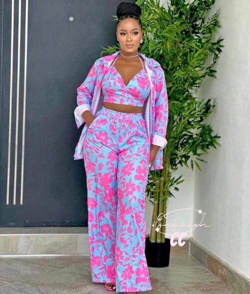 Ensemble Floral Femme Élégant