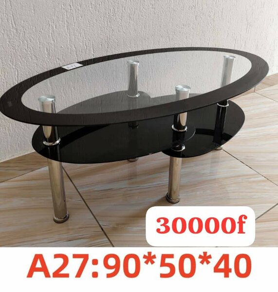 Table basse ovale moderne