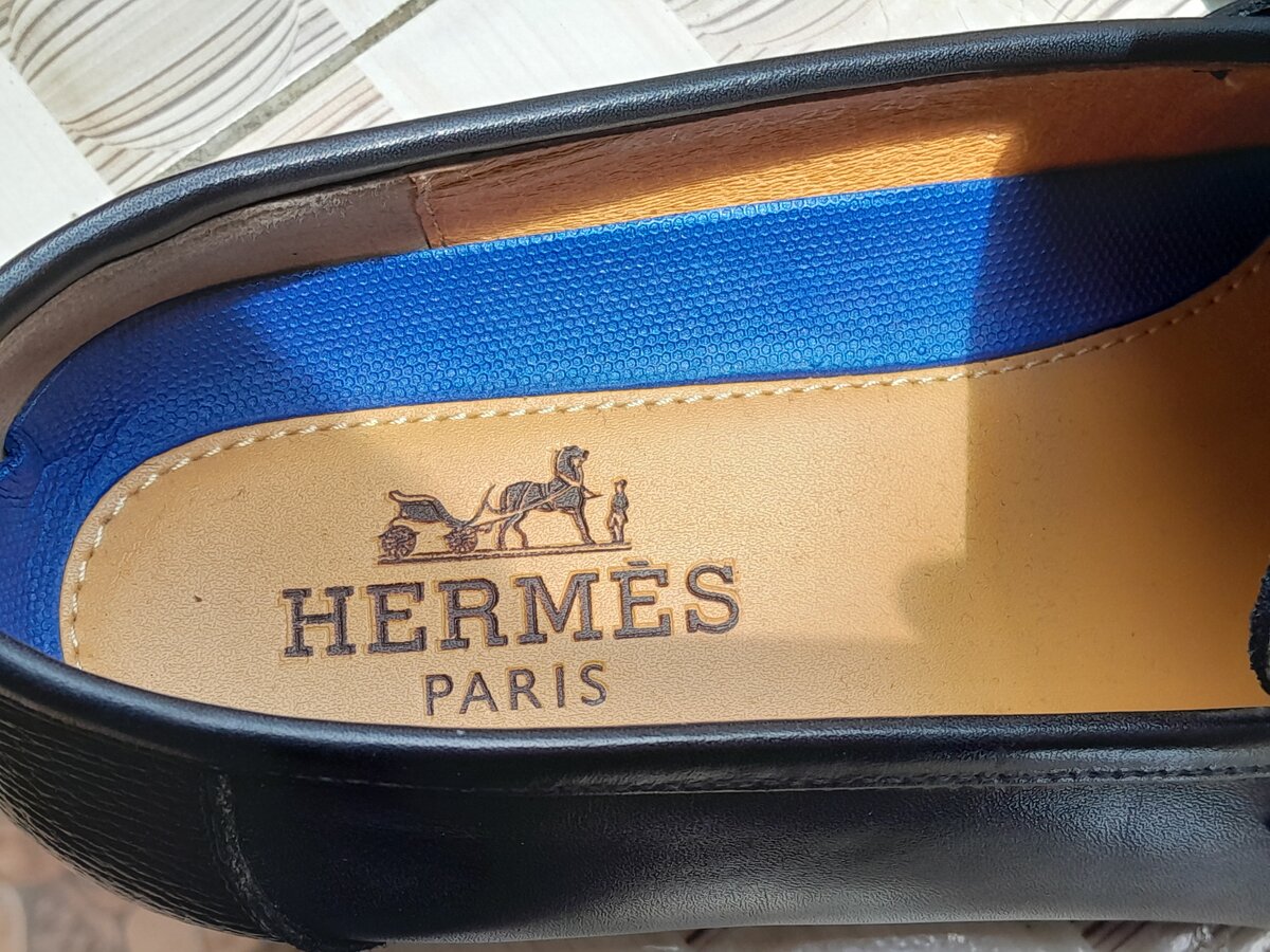 Mocassins Noir en Cuir Homme