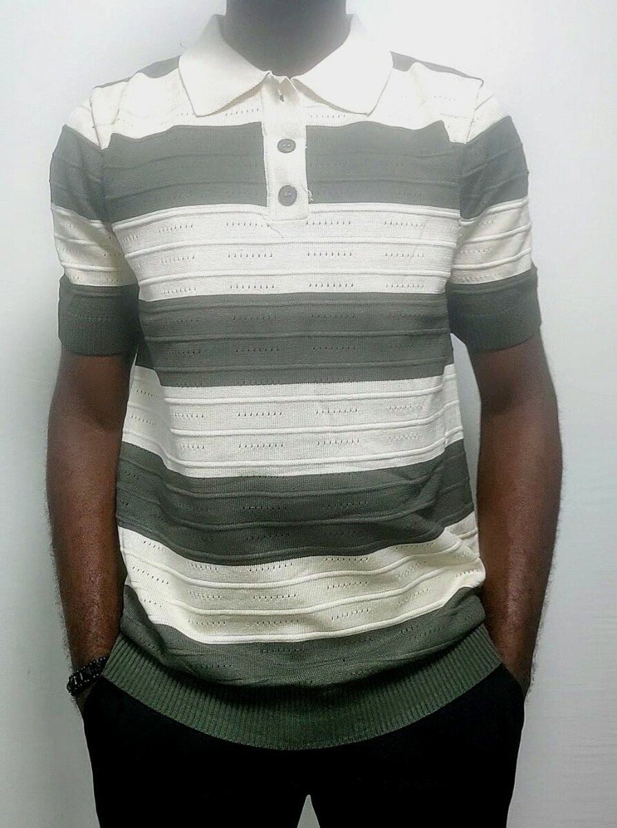 Polo rayé pour homme élégant