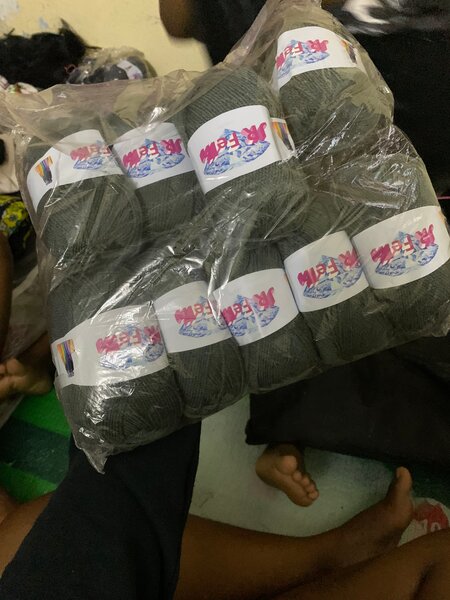 Lot de fils à tricoter