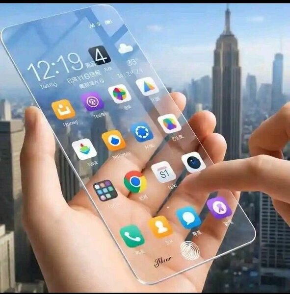 Téléphone intelligent transparent