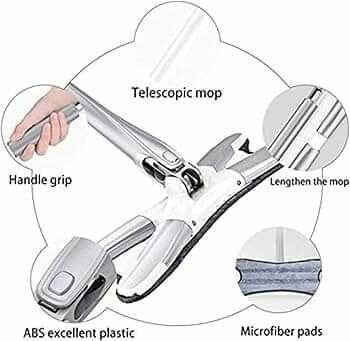 Balai télescopique microfibre
