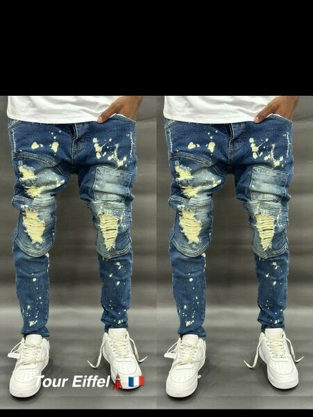 Jeans déchirés homme