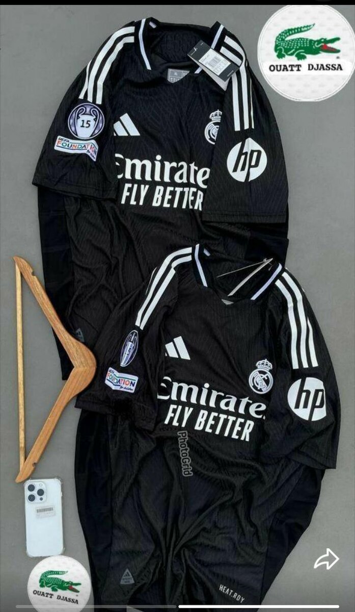 Maillot de foot Real Madrid noir