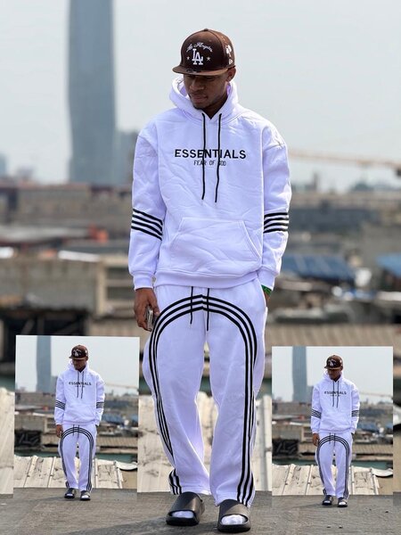 Ensemble survêtement Essentials blanc homme