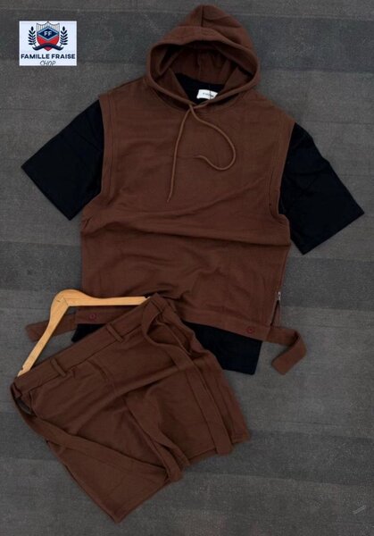 Ensemble Décontracté Marron Homme