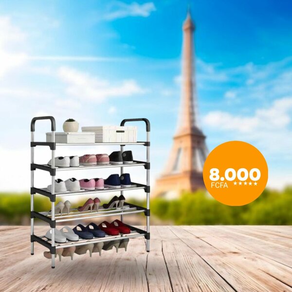 Étagère à Chaussures 5 Niveaux