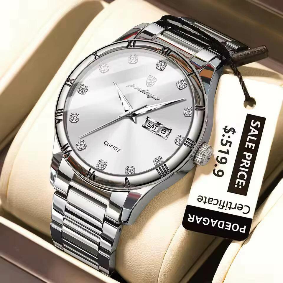 Montre luxe homme inox
