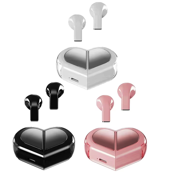 Heart-Shaped Wireless Earbuds
