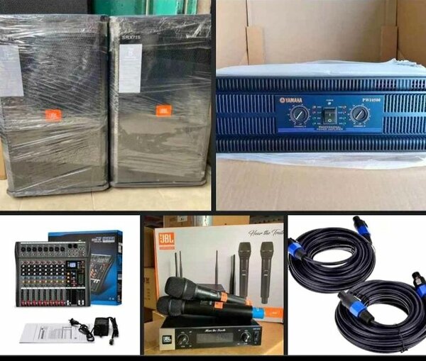 Système sono complet avec Enceintes, Amplificateur et Micro