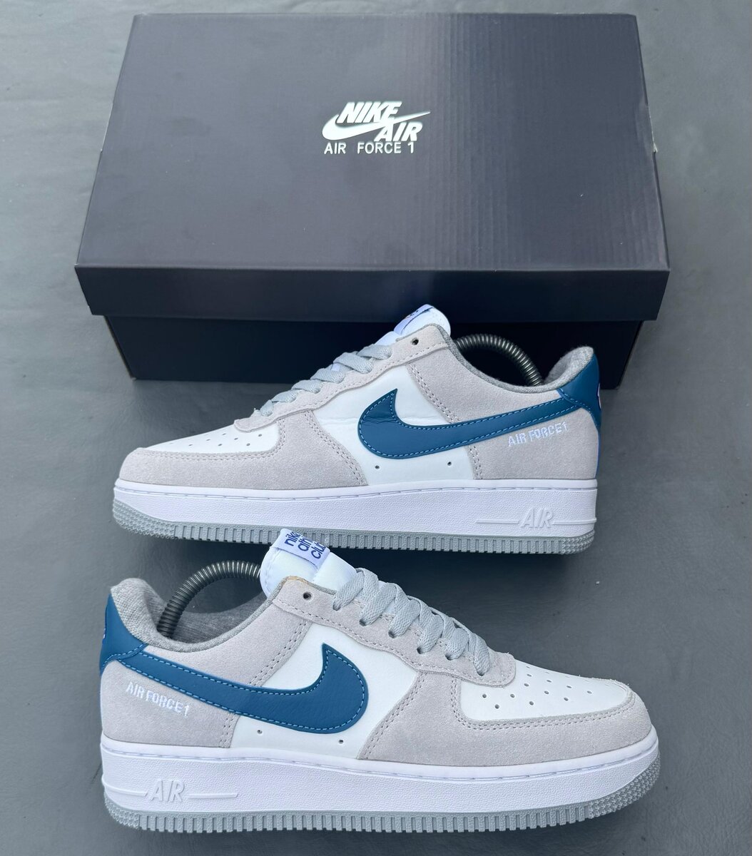 Nike Air Force 1 Baskets Bleu