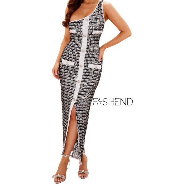 Combinaison noire et blanche élégante