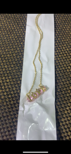 Collier pendentif initiale chic