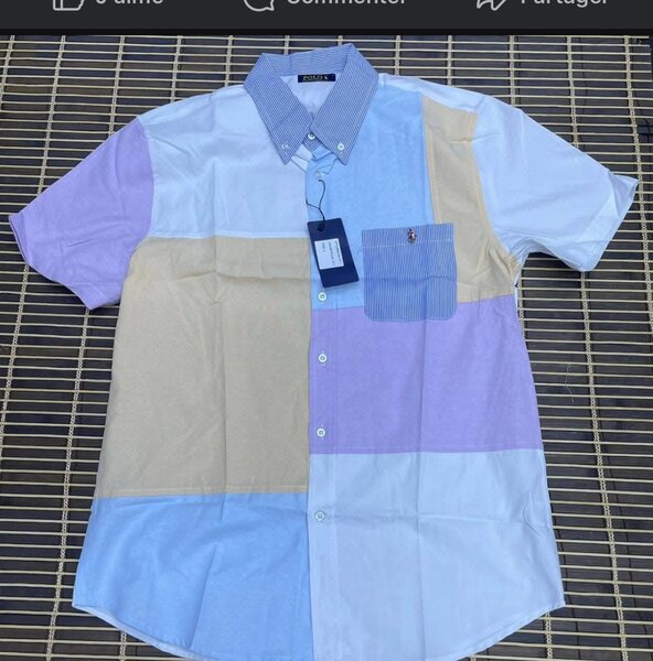 Chemise patchwork en coton