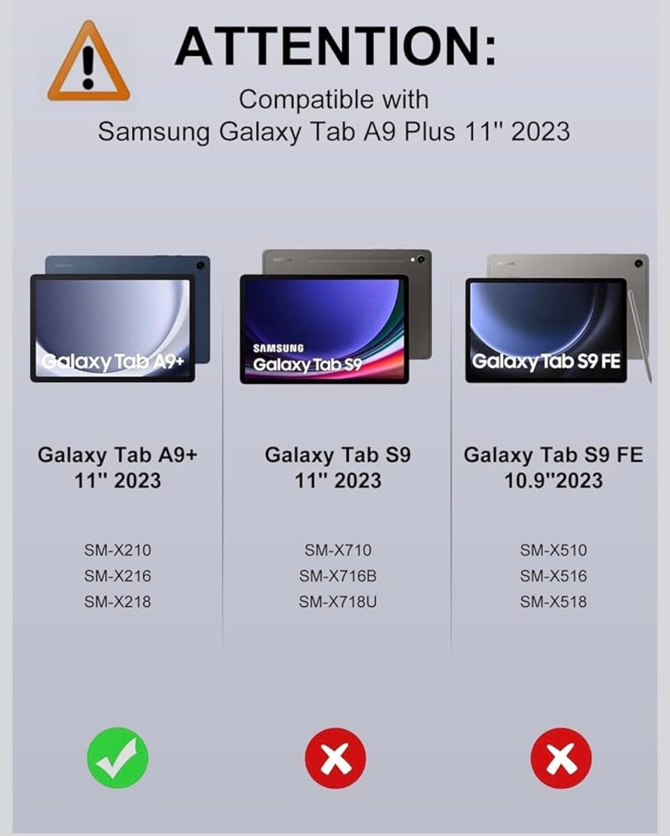 Coque avec clavier Galaxy Tab A9+