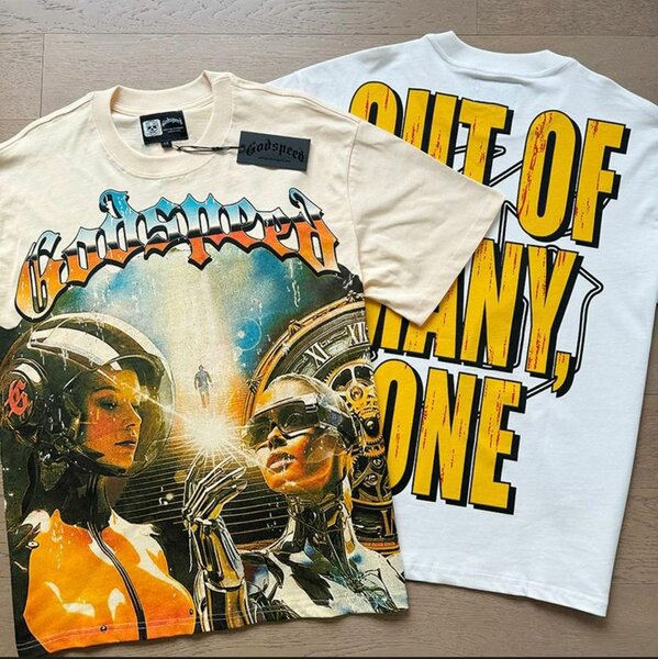 T-shirt Godspeed motif crâne