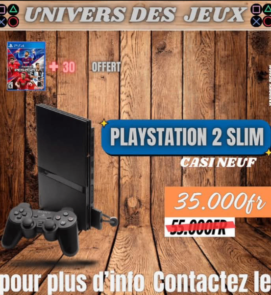 PlayStation 2 Slim - CASI NEUF