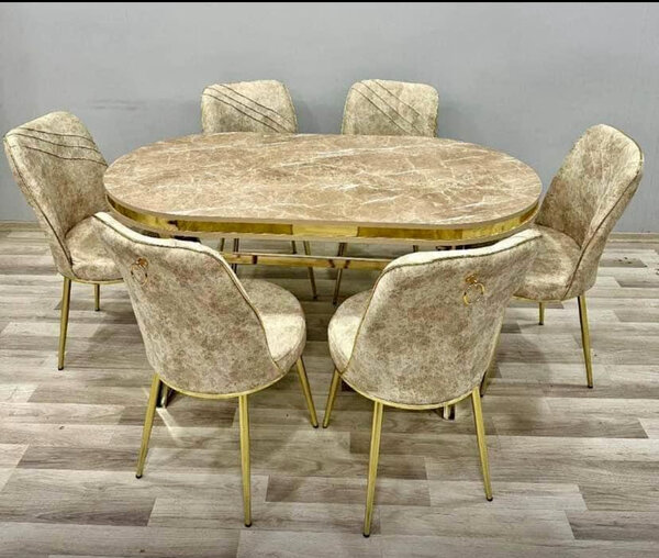 Table à manger ovale luxe