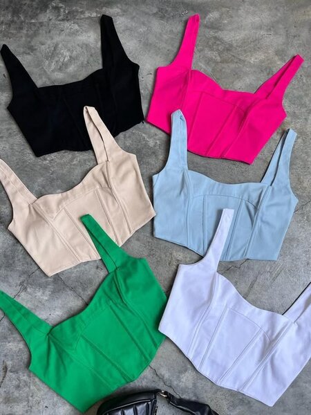 Top bustier pour femme