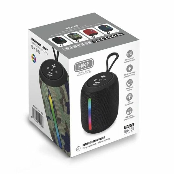 Enceinte Bluetooth H&F étanche avec LED RGB